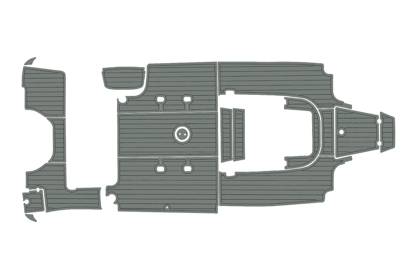 2019-2023 Robalo 242 Explorer Cockpit Swim platform 1/4"6mm EVA Faux foam floor