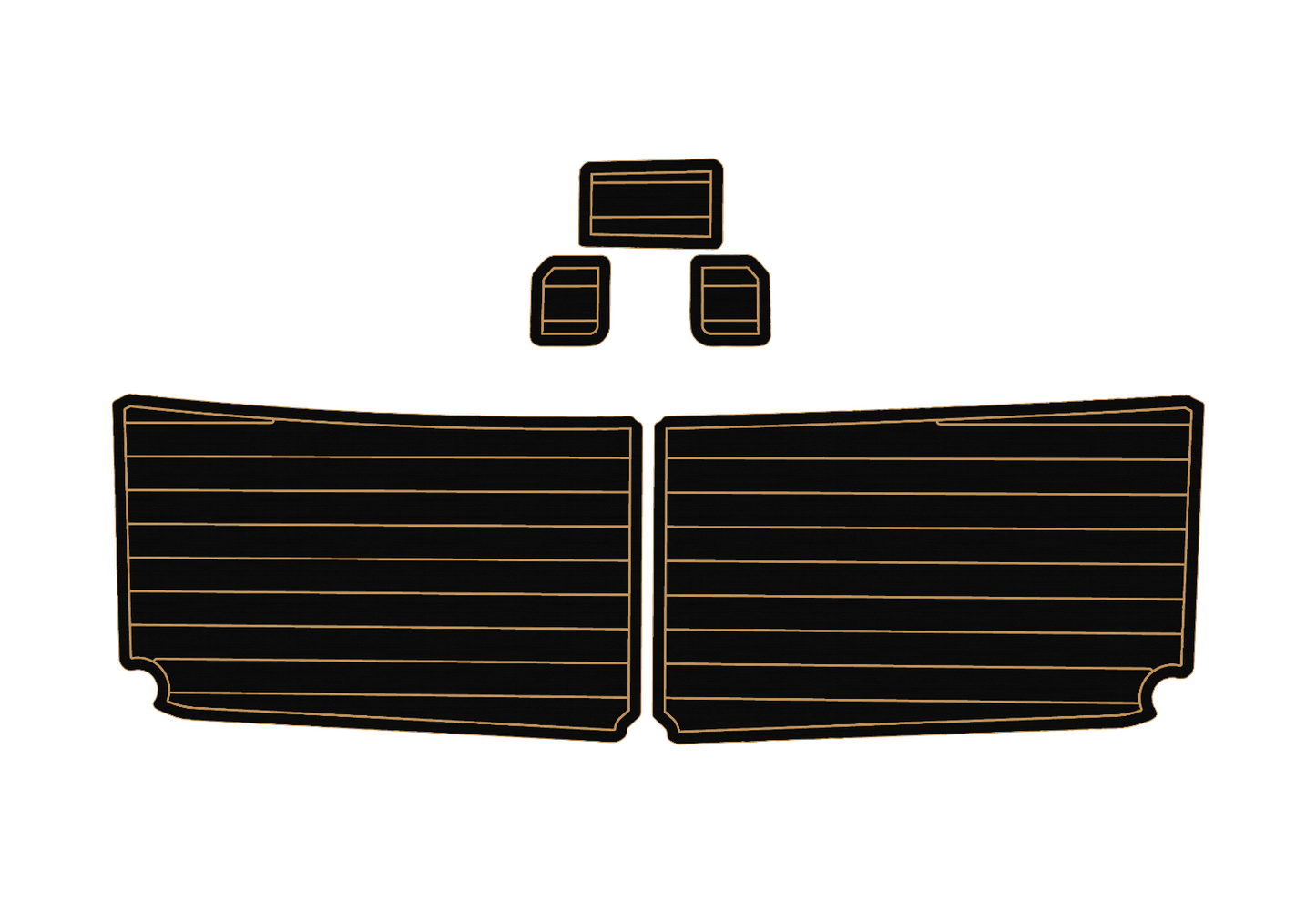 1998 Bayliner 2858 Ciera Cockpit Swim platform 1/4" 6mm EVA faux teak mat Floor