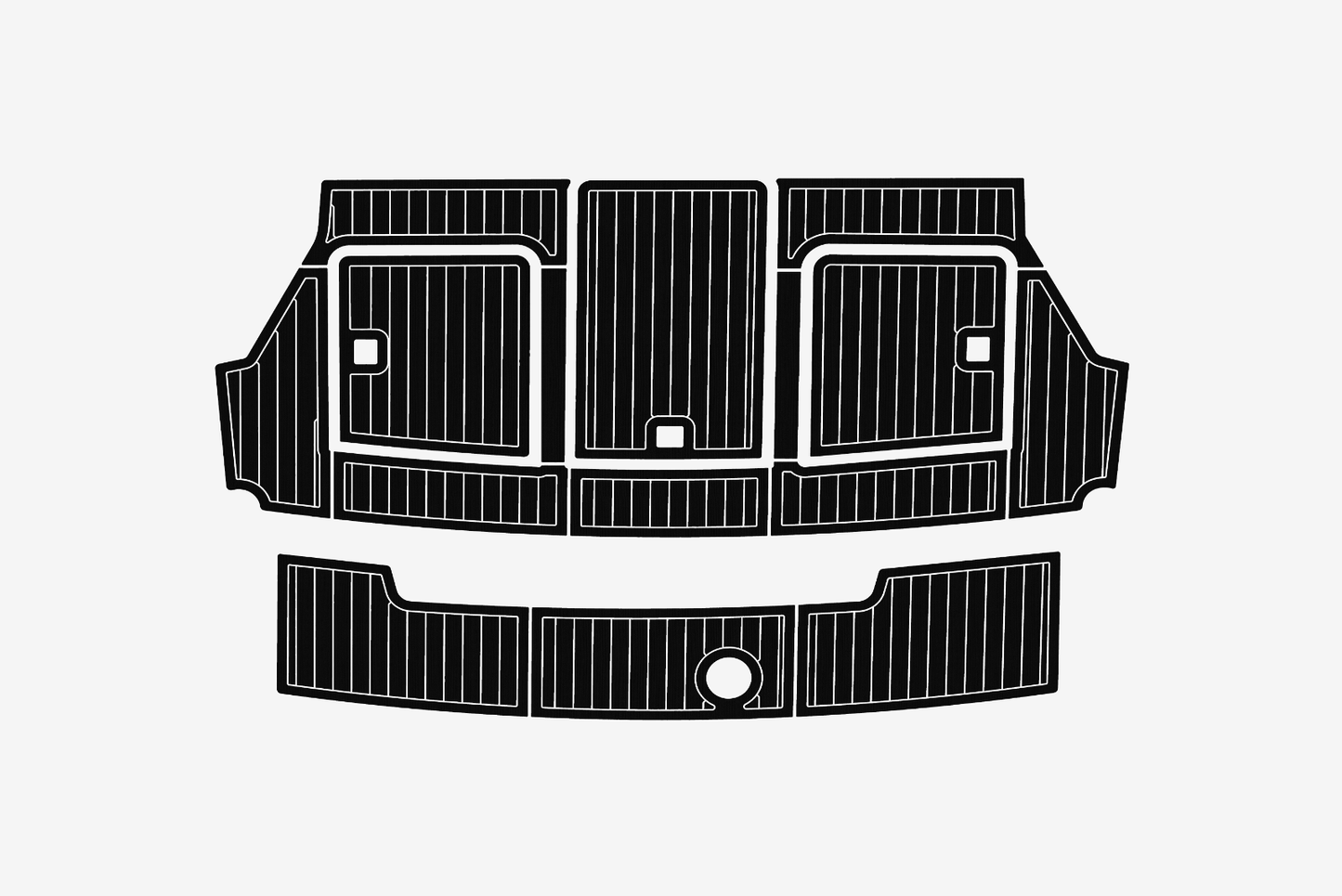 Carver 37 Cockpit Swim platform 1/4"6mm EVA Foam carpet marine floor