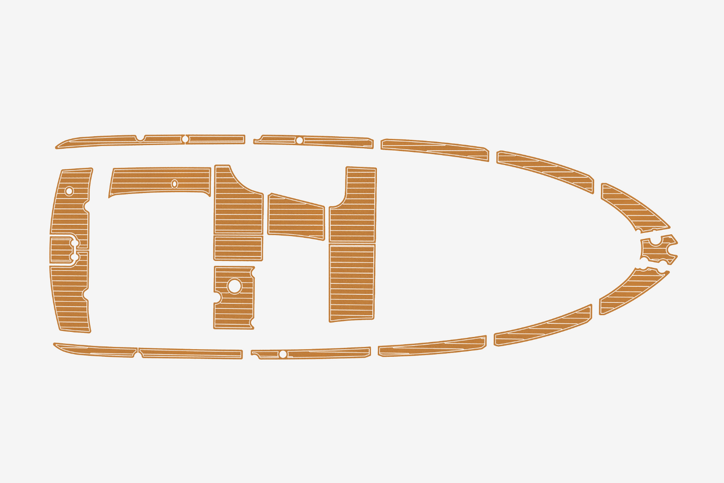 2006 Bavaria 32 sport DC Anti-slip mat Custom EVA faux teak marine flooring