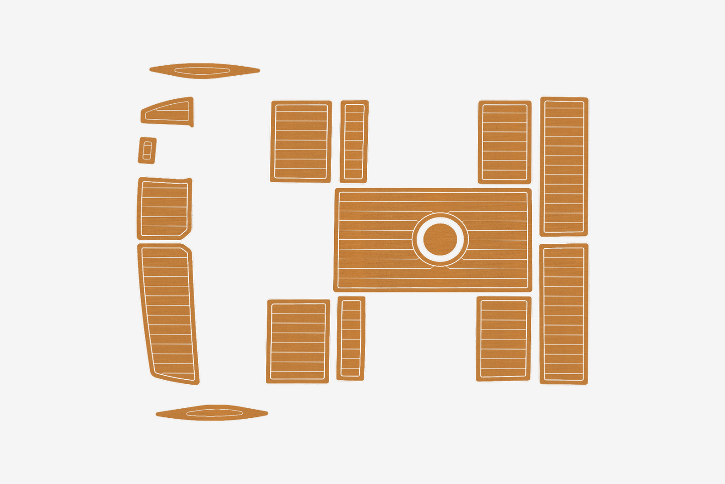 2006 Baja Outlaw 20 Marine carpet teak decking EVA Foam Boat mat flooring