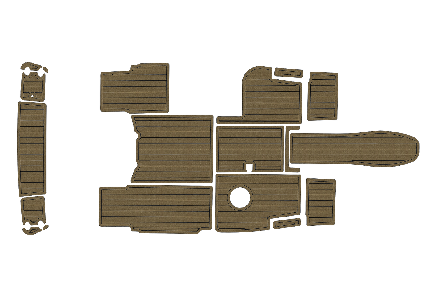 2001-2004 Monterey 200LS Cockpit Swim platform 1/4"6mm EVA Faux foam floor