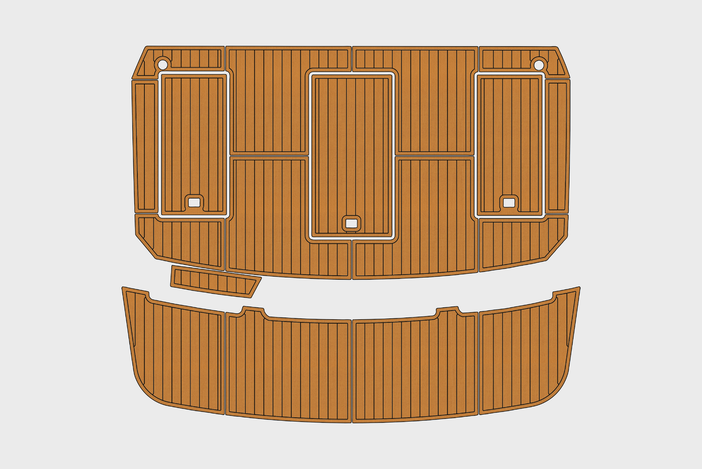 1986-1988 Carver 36 Mariner Cockpit Swim platform 1/4"6mm EVA Foam carpet floor