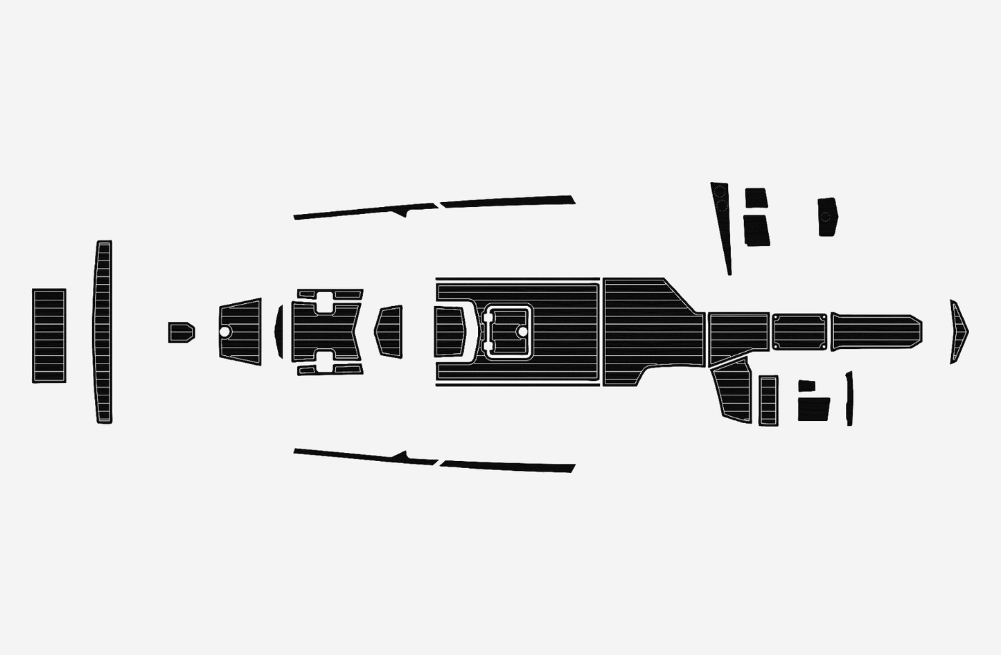 2019 TIGE ZX5 Cockpit BOW 1/4"6mm EVA foam faux Non-Slip MAT Marine floor