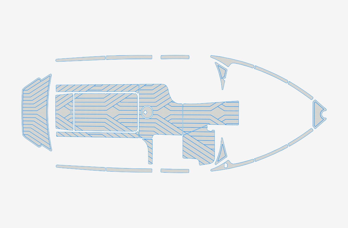 2016-2018 Malibu 25 LSV Marine teak deck EVA Foam Boat flooring
