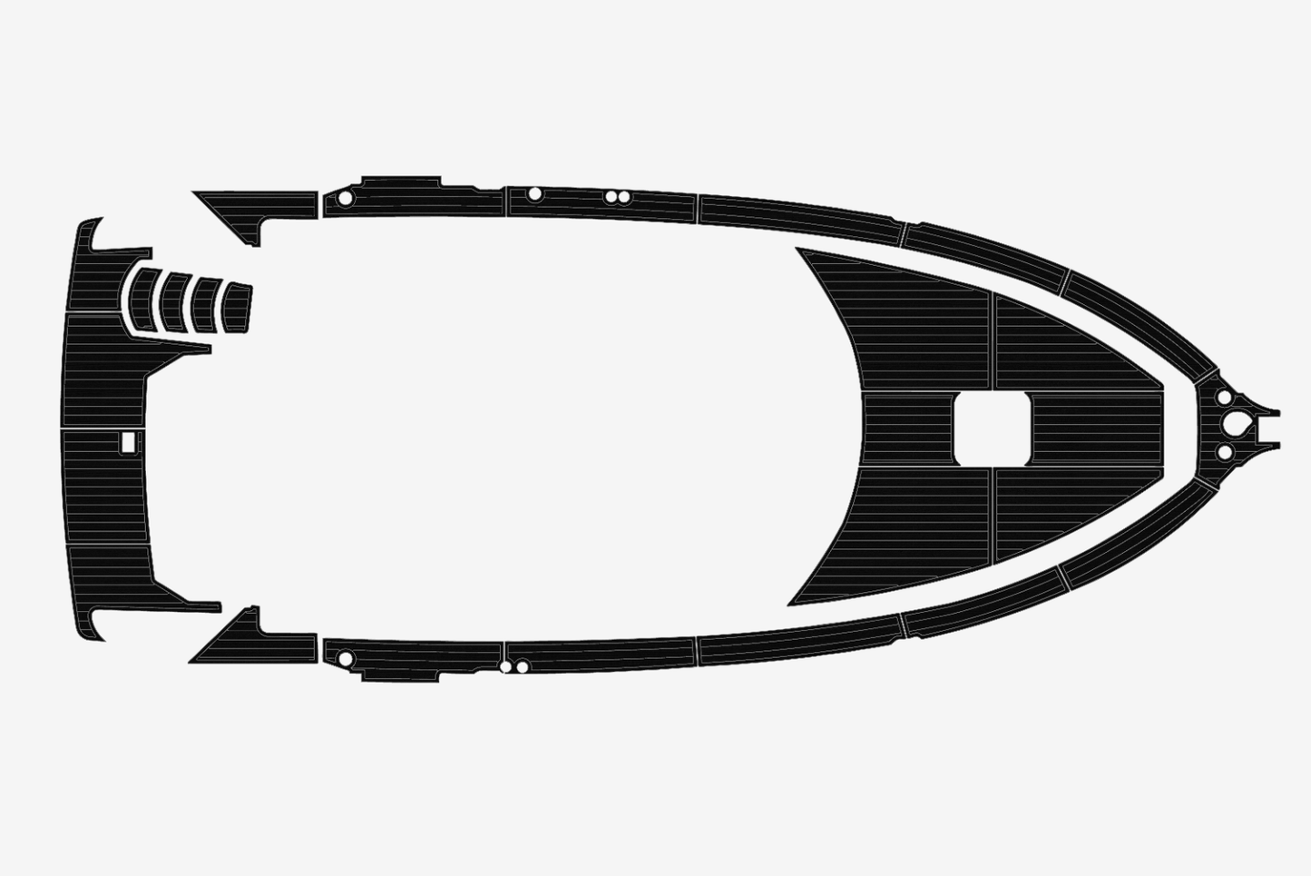1997-1998 Carver MY 355 Swim platform bow 1/4"6mm EVA Foam carpet marine floor
