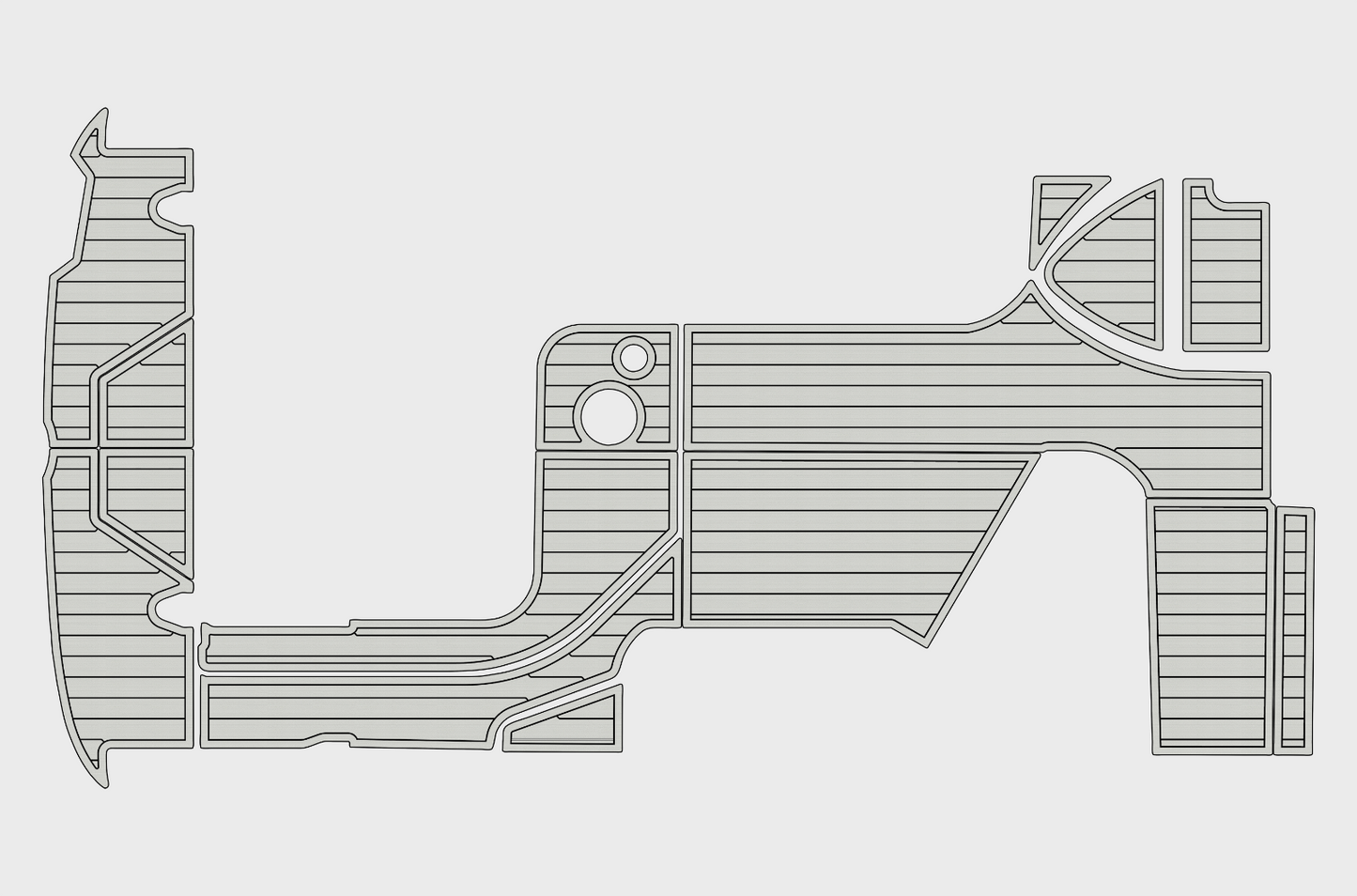 2010-2017 Sea ray 280 sundancer Cockpit Swim platform 1/4"6mm EVA Foam mat floor