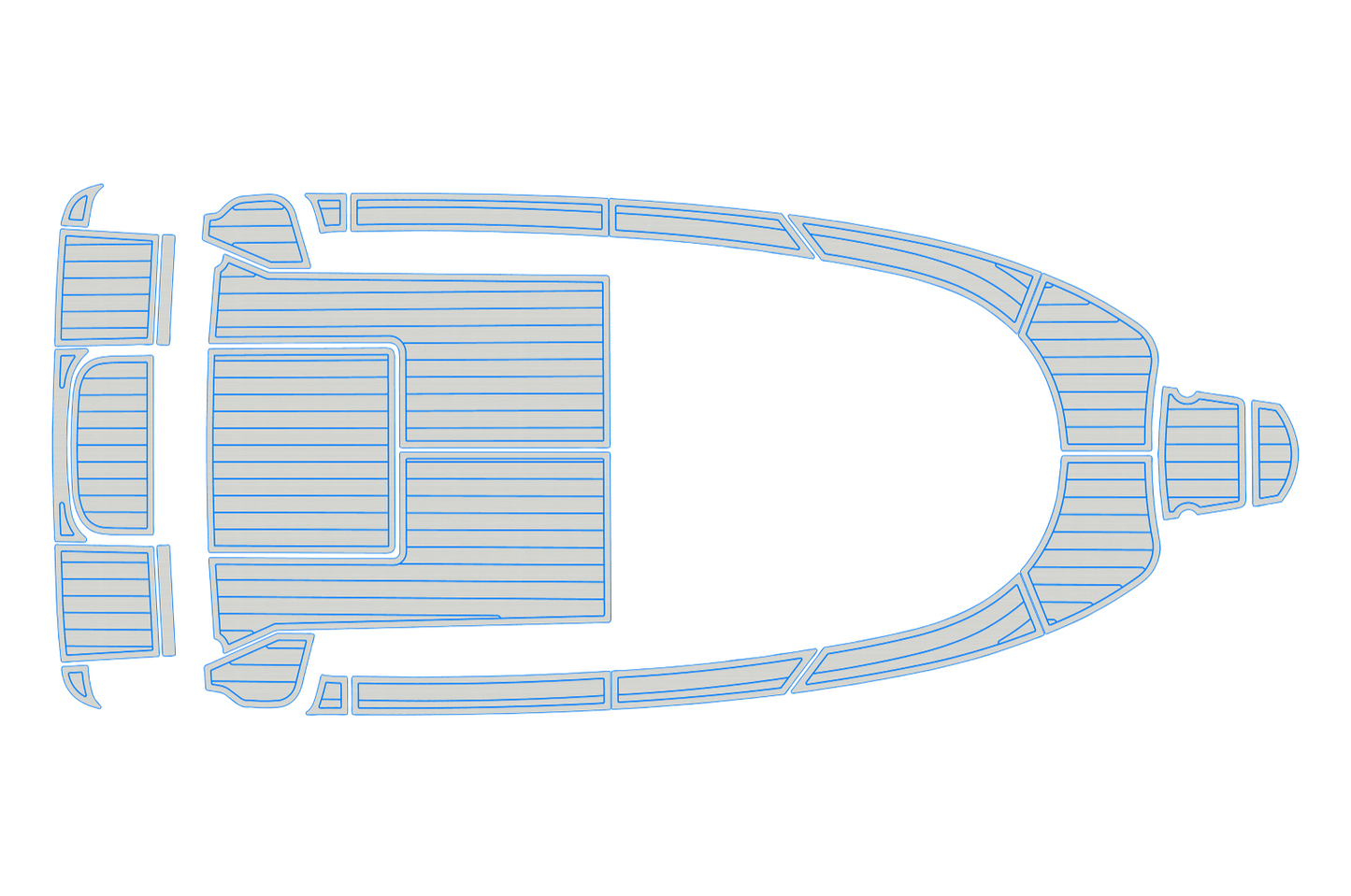 2010 Aquador 21 WAS Cockpit Swim platform bow 1/4"6mm EVA foam faux floor