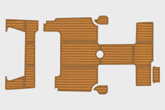 2005-2006 Pursuit 2570 Offshore Cockpit Swim platform 1/4"6mm EVA Foam mat floor