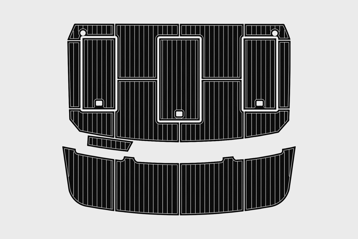 1986-1988 Carver 36 Mariner Cockpit Swim platform 1/4"6mm EVA Foam carpet floor
