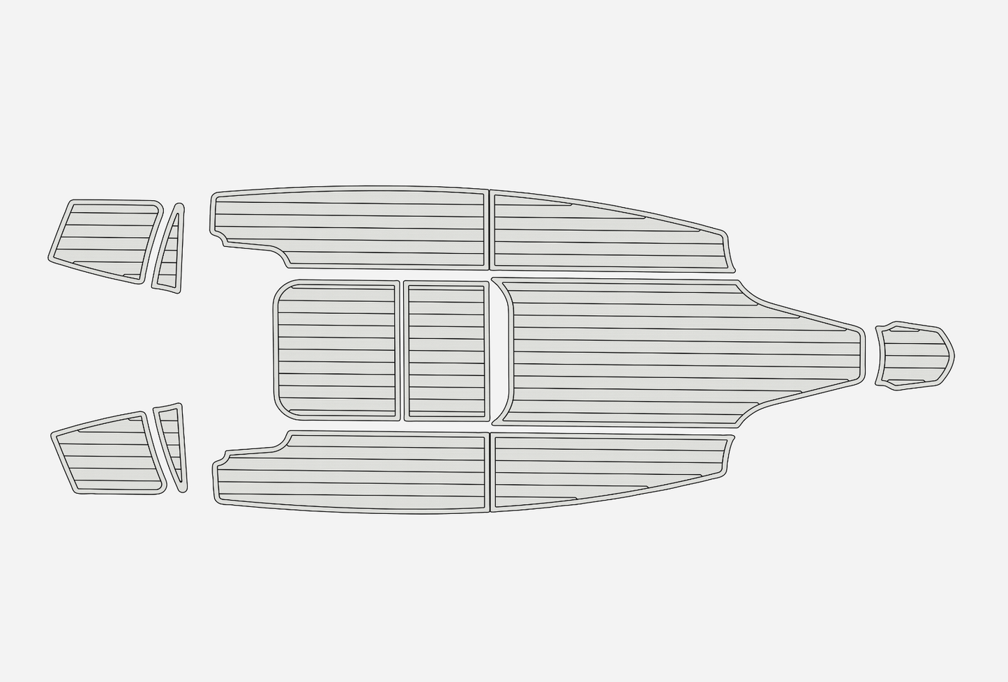 2015 Bella 600 OCEAN&twin Marine teak deck EVA Foam Boat fuax foam flooring