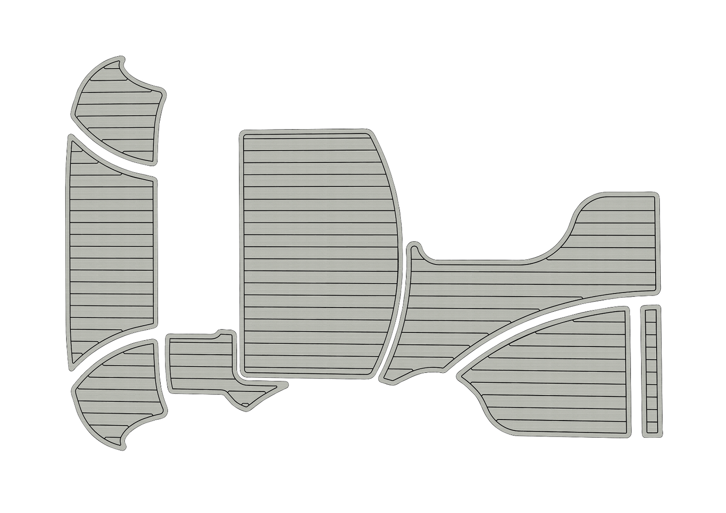 2005-2009 Bayliner 265 Cockpit Swim platform 1/4" 6mm EVA foam floor
