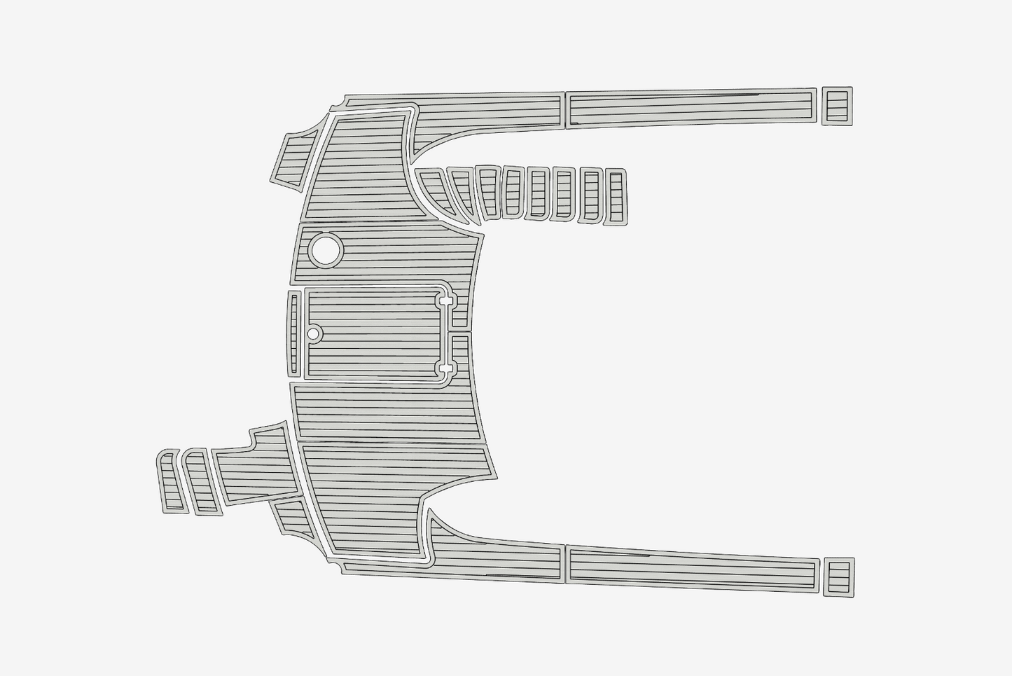 2004-2006 Marquis 59 Cockpit 1/4"6mm EVA Foam faux mat floor