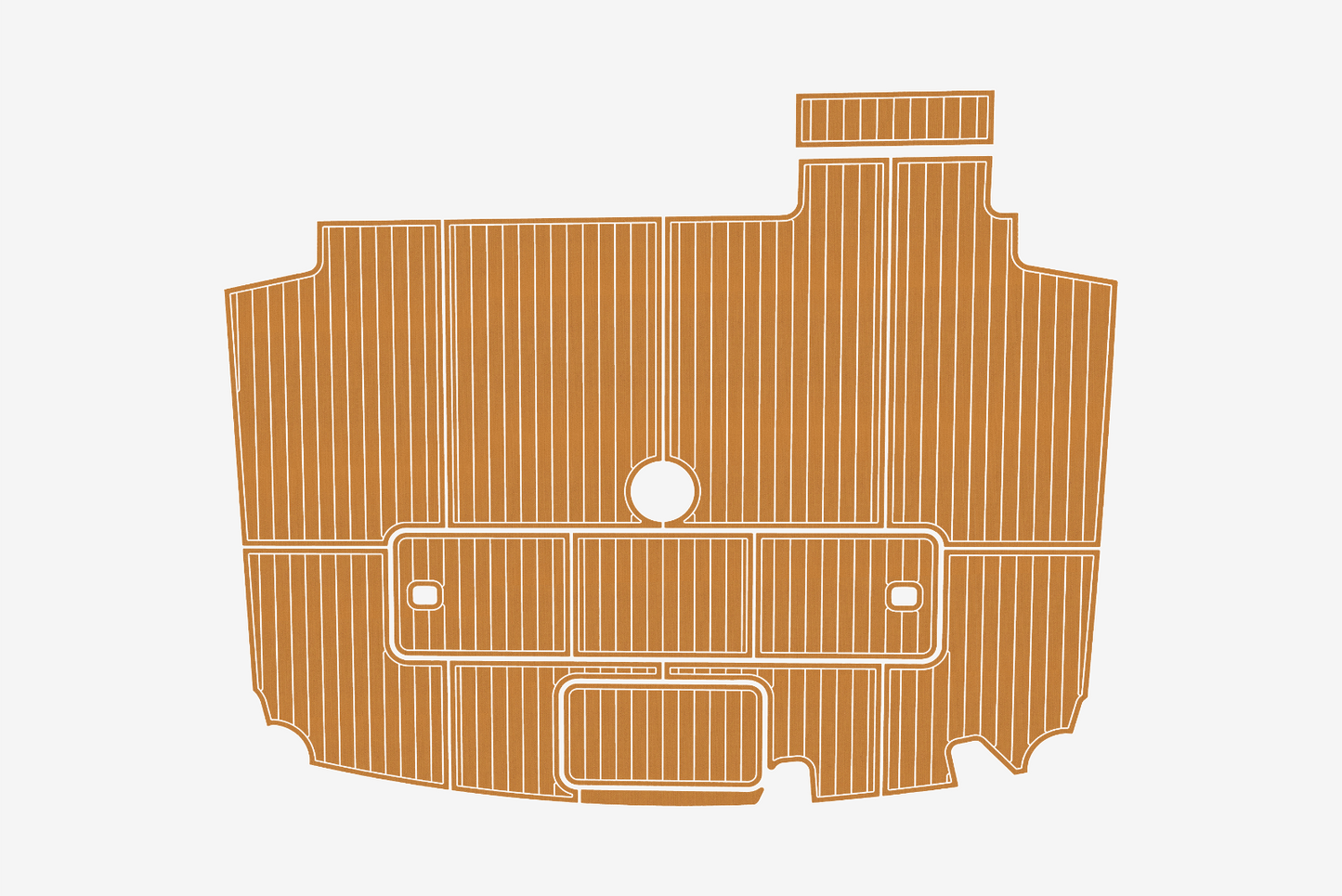2000-2001 Viking 50 Convertible Cockpit 1/4"6mm EVA Foam faux mat floor