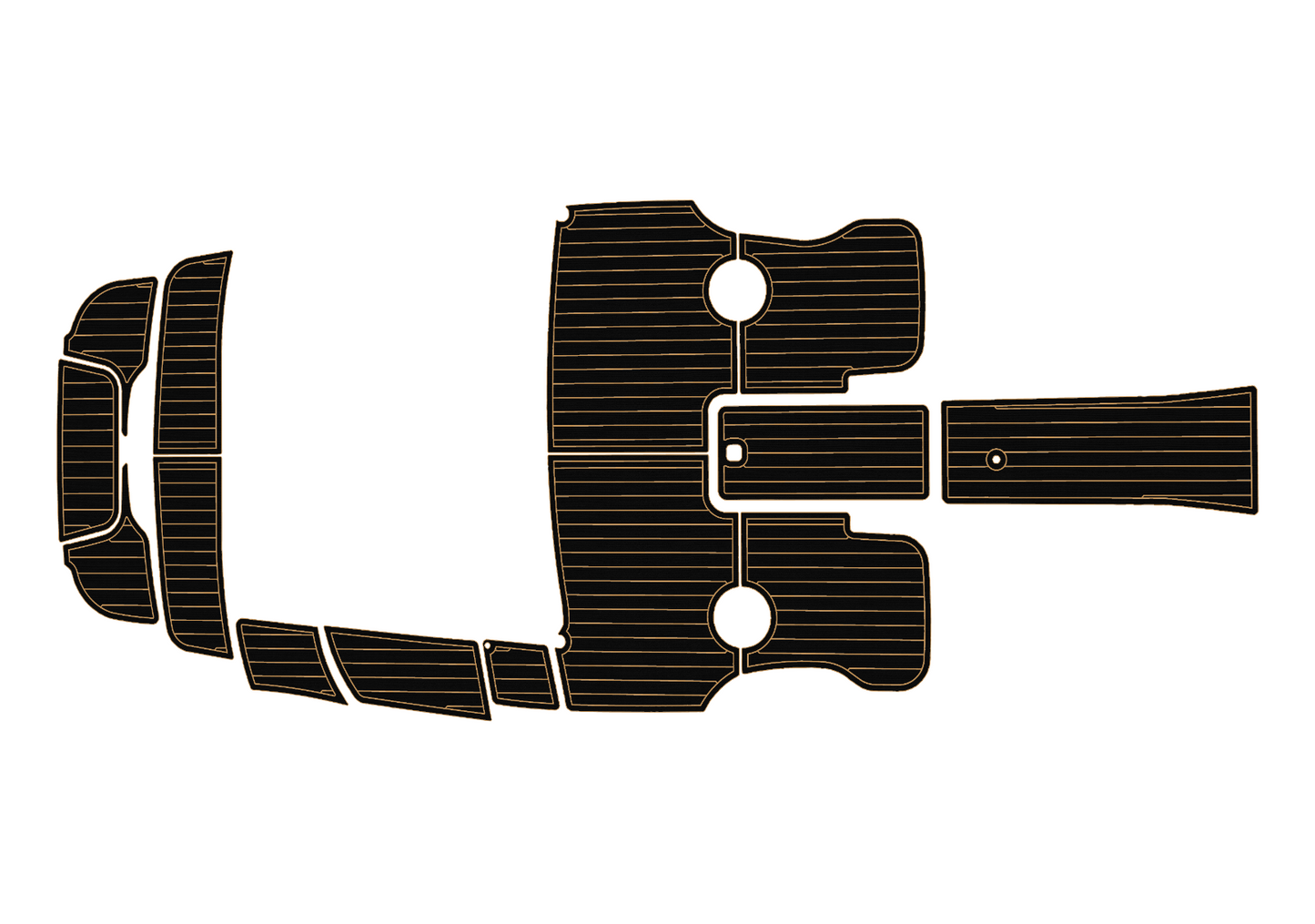 2011-2016 cobalt 200 Cockpit Swim platform 1/4"6mm EVA foam faux mat floor