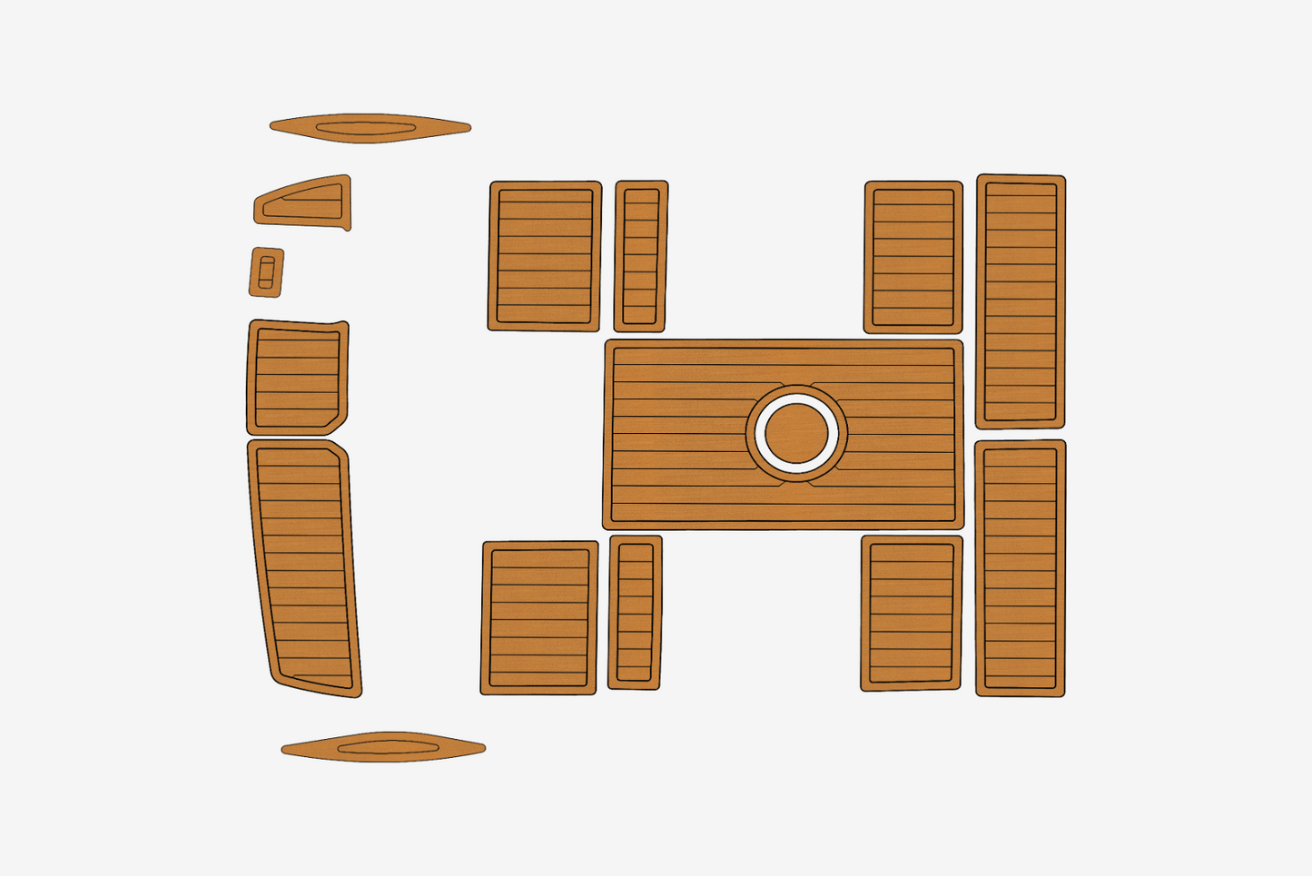 2006 Baja Outlaw 20 Marine carpet teak decking EVA Foam Boat mat flooring