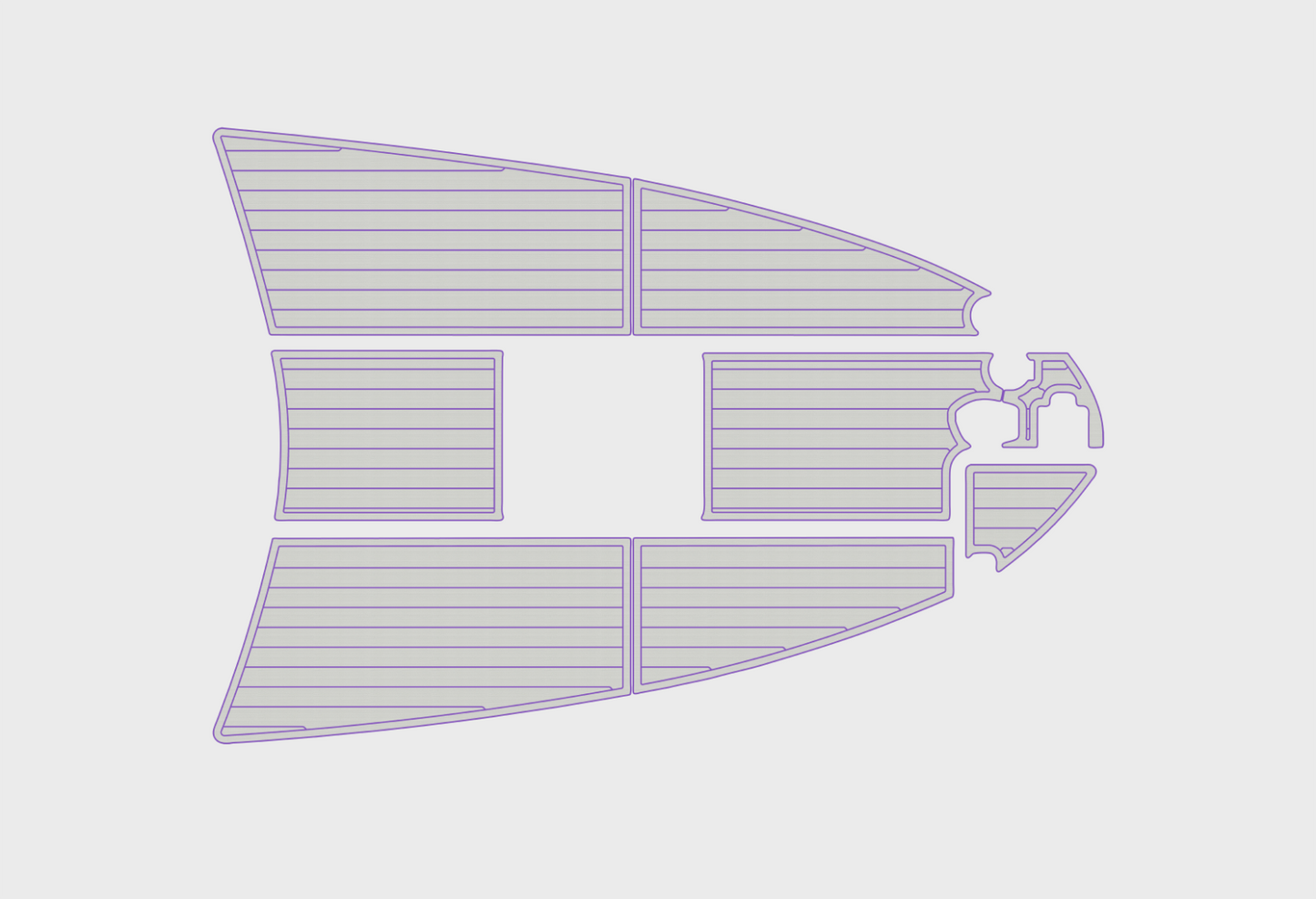 1997-2000 sea ray 270 Sundancer Bow 1/4"6mm EVA foam faux mat floor