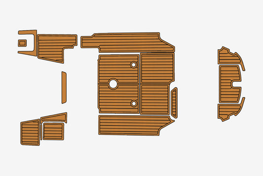 2020 Beneteau Flayer 7 Anti-slip mat Custom EVA teak marine deck flooring