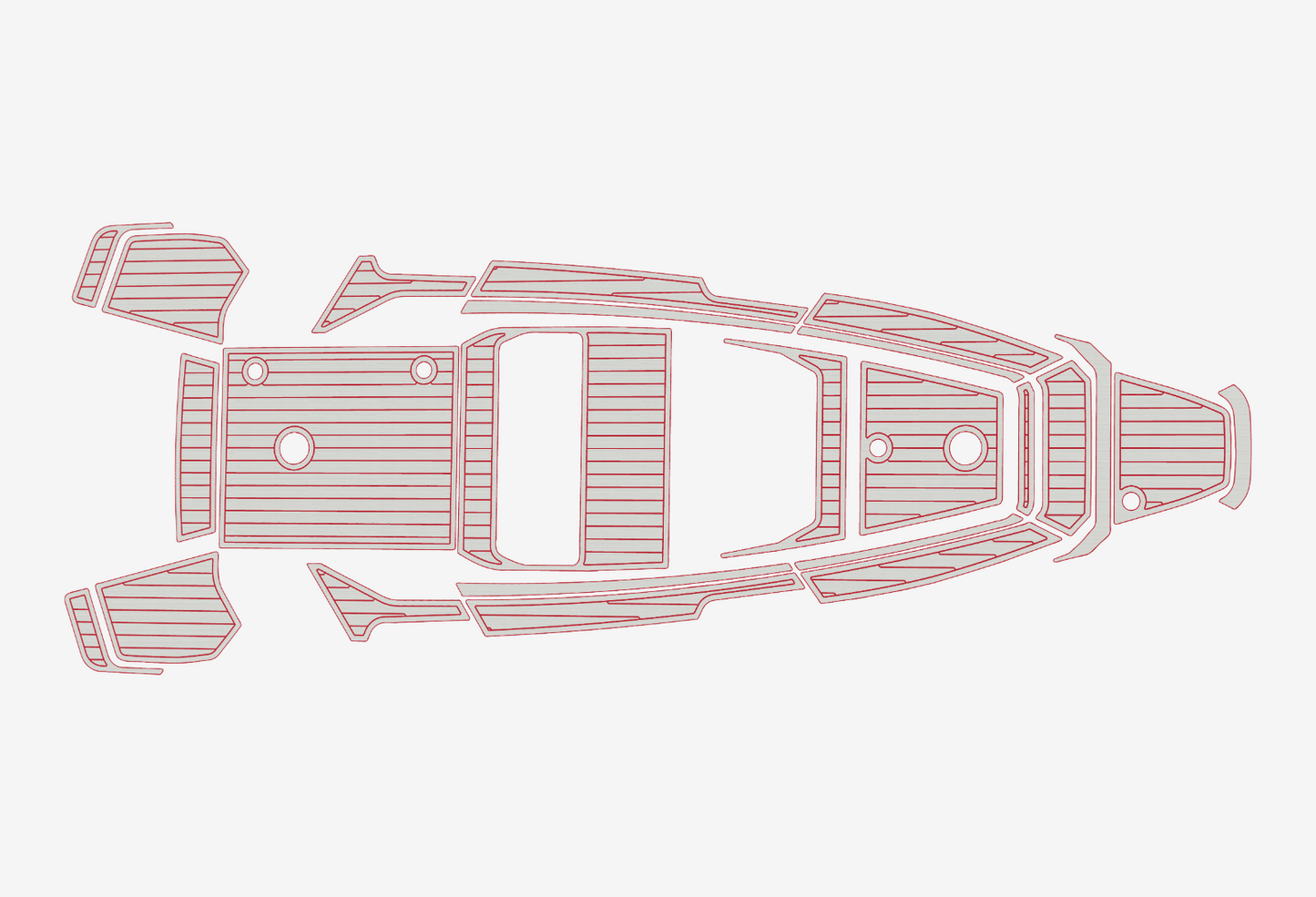 2022 axopar 22 Cockpit Swim platform 1/4"6mm EVA Foam floor