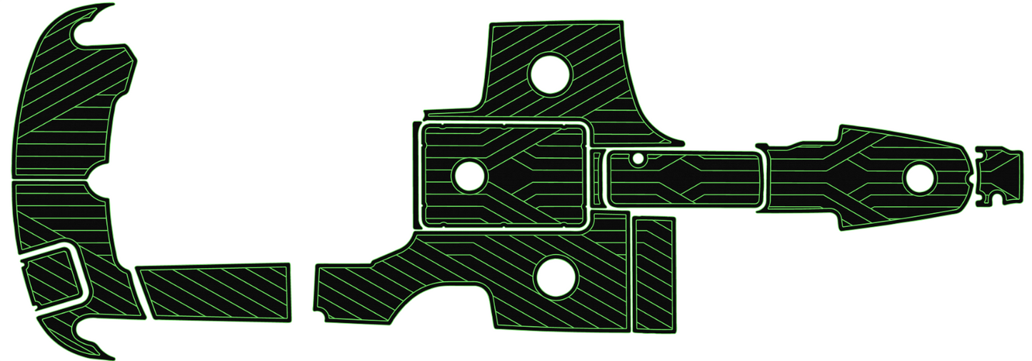 2007-2009 FORMULA 240BR Cockpit Swim platform BOW 1/4"6mm EVA foam floor