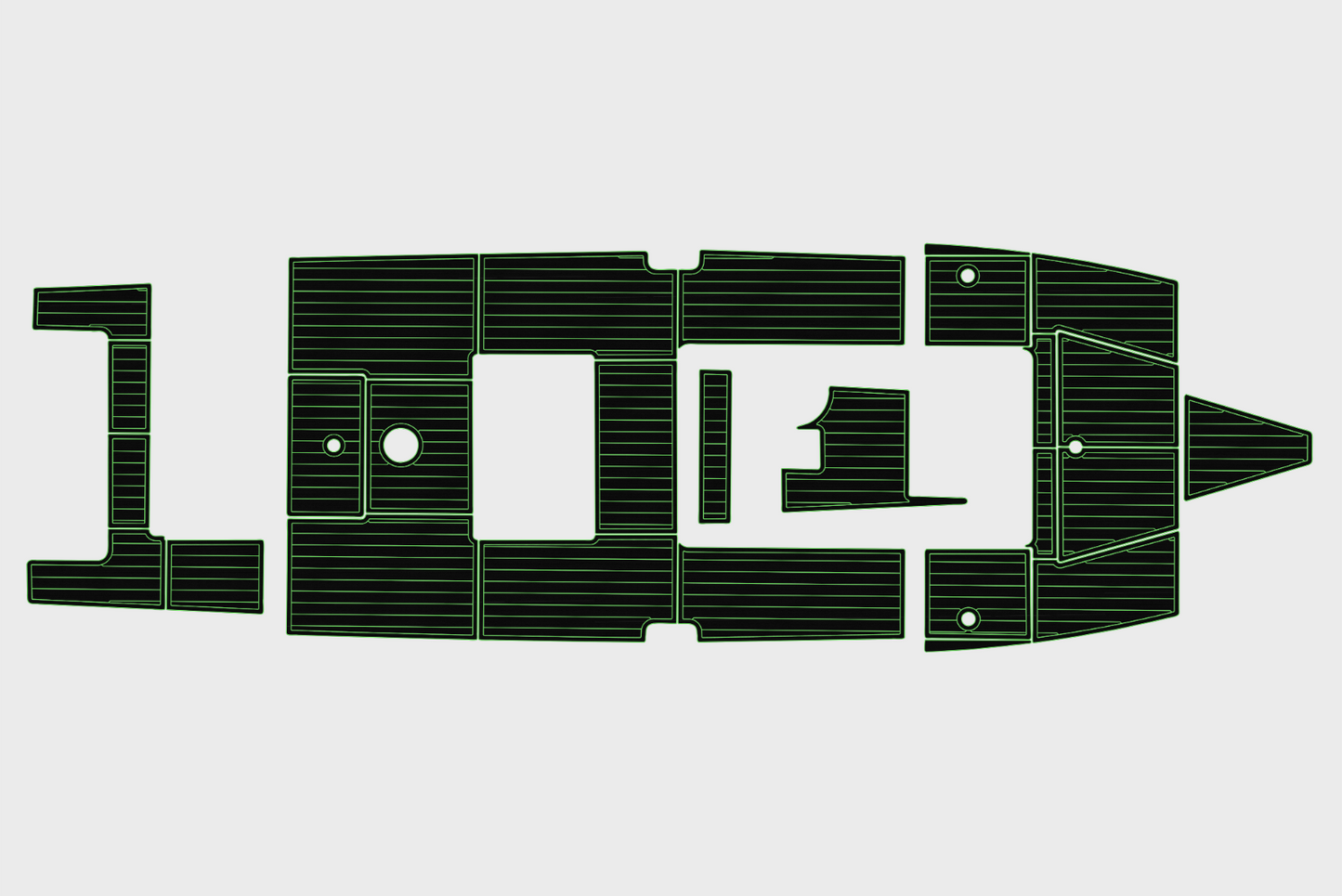 2004-2010 Regulator 32 FS Cockpit Swim platform 1/4"6mm EVA Foam floor