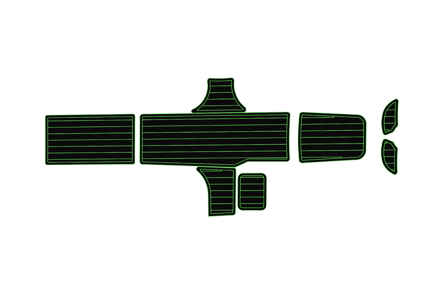 2015-2017 Bayliner Element XL Cockpit swim platform 1/4" 6mm EVA foam floor
