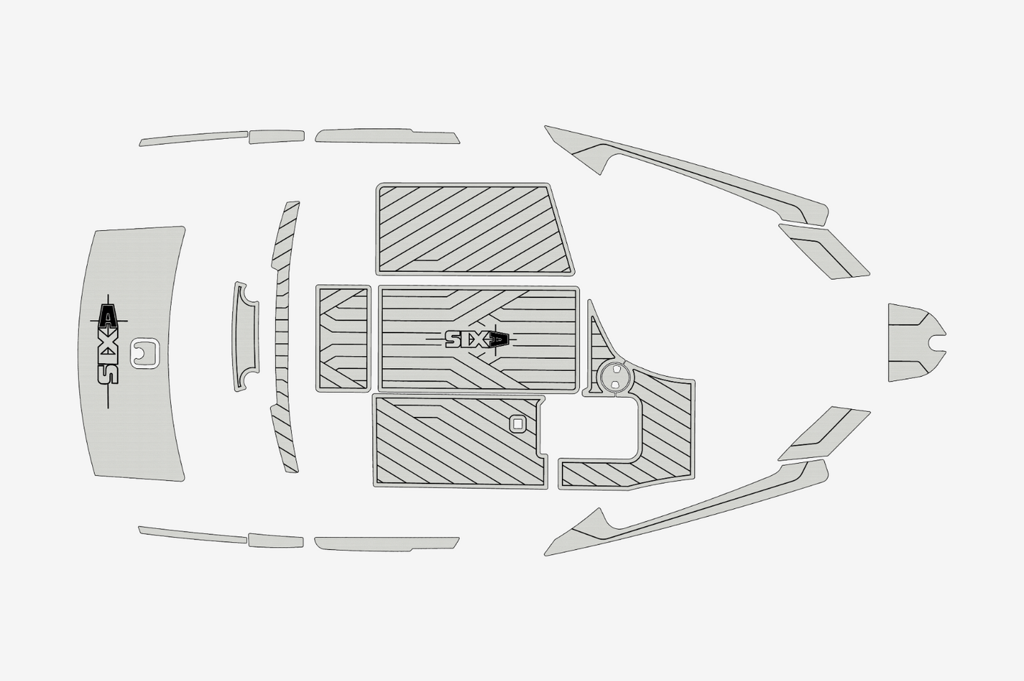 2009-2014 Axis A22 Marine teak deck EVA Foam Boat flooring