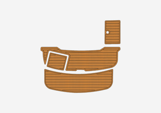2002-2007 Cobalt 240 sp Cockpit Swim platform 1/4" 6mm EVA faux teak mat Floor