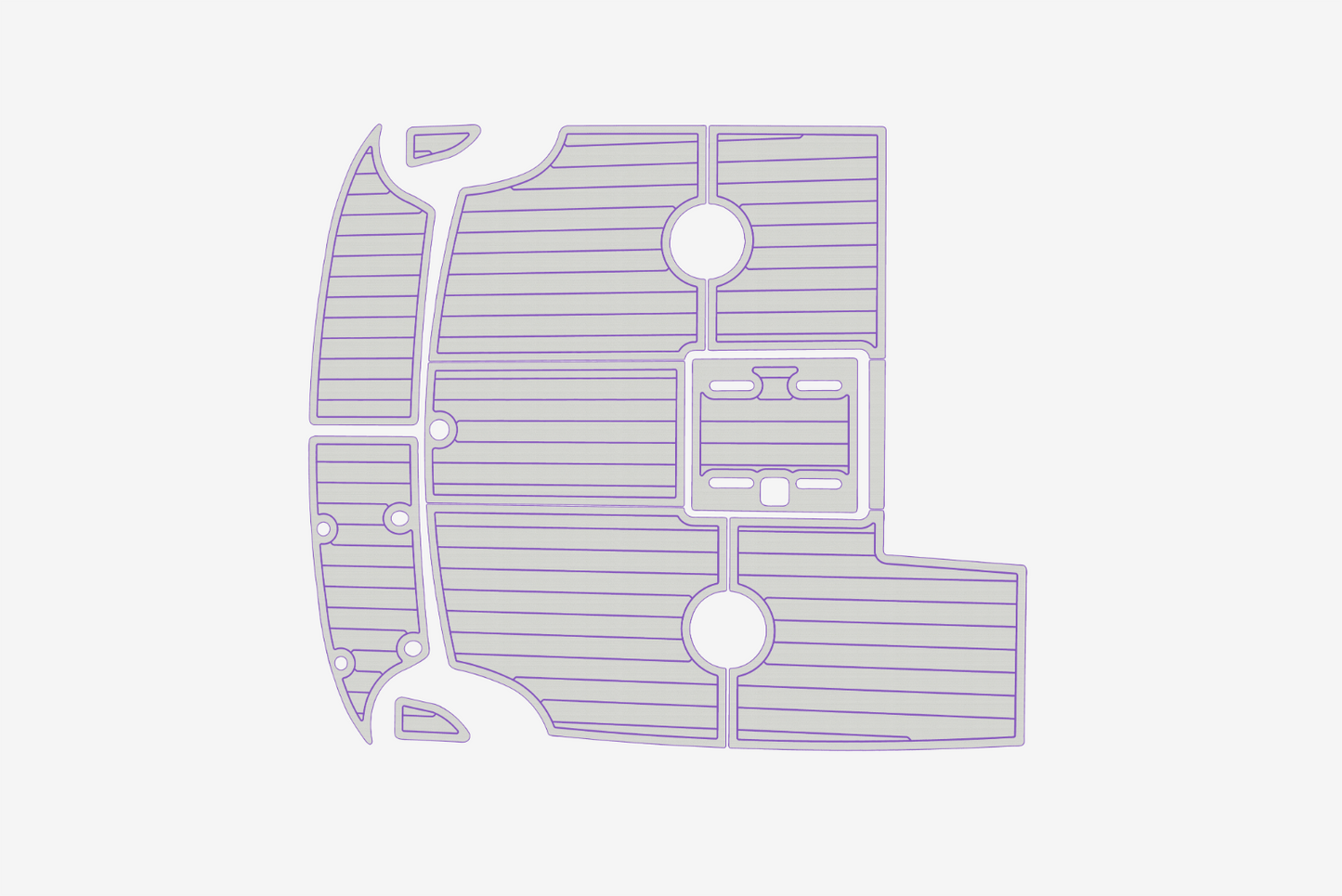 1998-2000 Cobalt 253 Cockpit Swim platform 1/4"6mm EVA Foam carpet marine floor