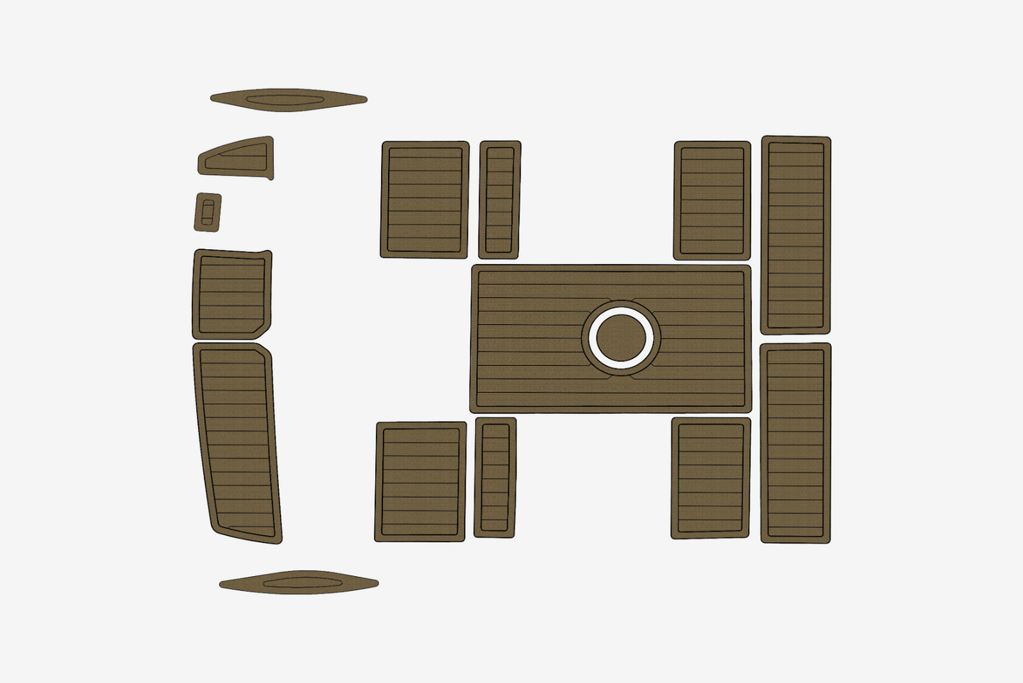 2006 Baja Outlaw 20 Marine carpet teak decking EVA Foam Boat mat flooring