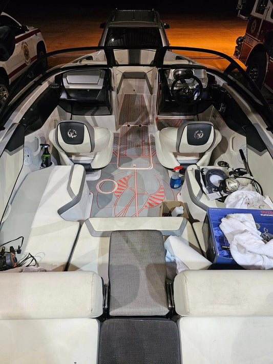 2018 SCARAB 195 Cockpit Swim platform bow 1/4"6mm EVA foam mat faux floor
