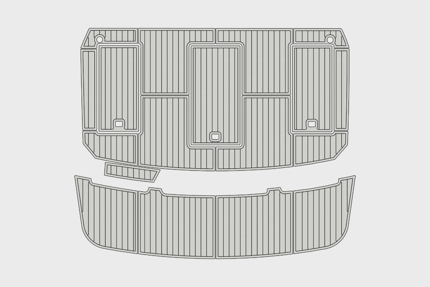 1986-1988 Carver 36 Mariner Cockpit Swim platform 1/4"6mm EVA Foam carpet floor