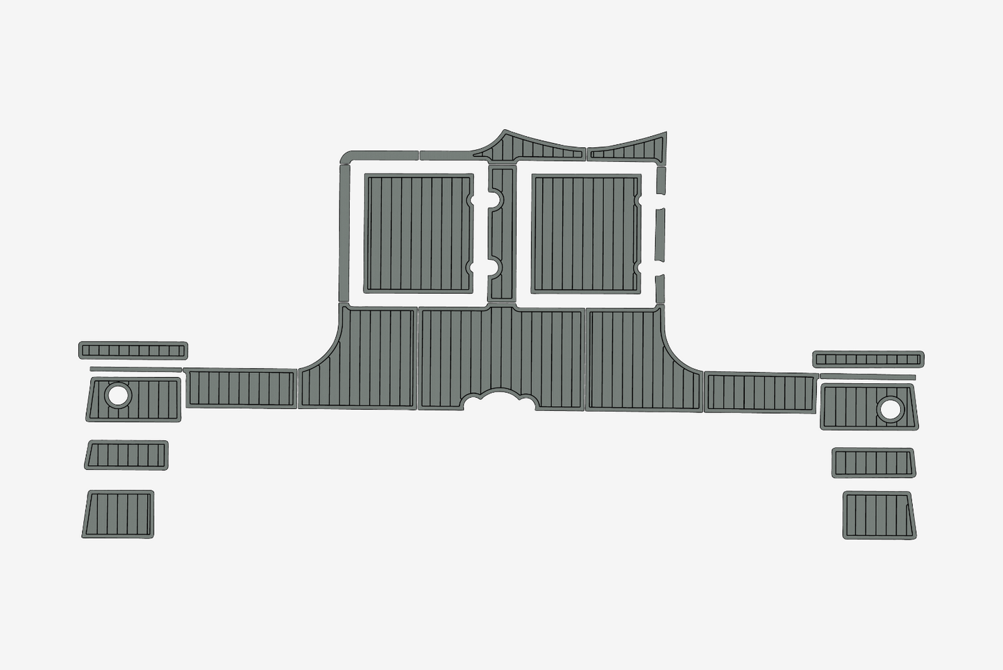 1994-1995 Catana 411 Swim platform 1/4"6mm EVA Foam carpet marine floor