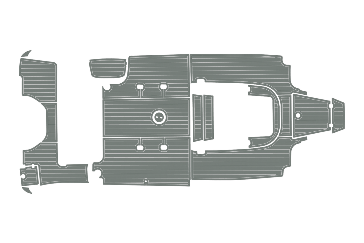 2019-2023 Robalo 242 Explorer Cockpit Swim platform 1/4"6mm EVA Faux foam floor