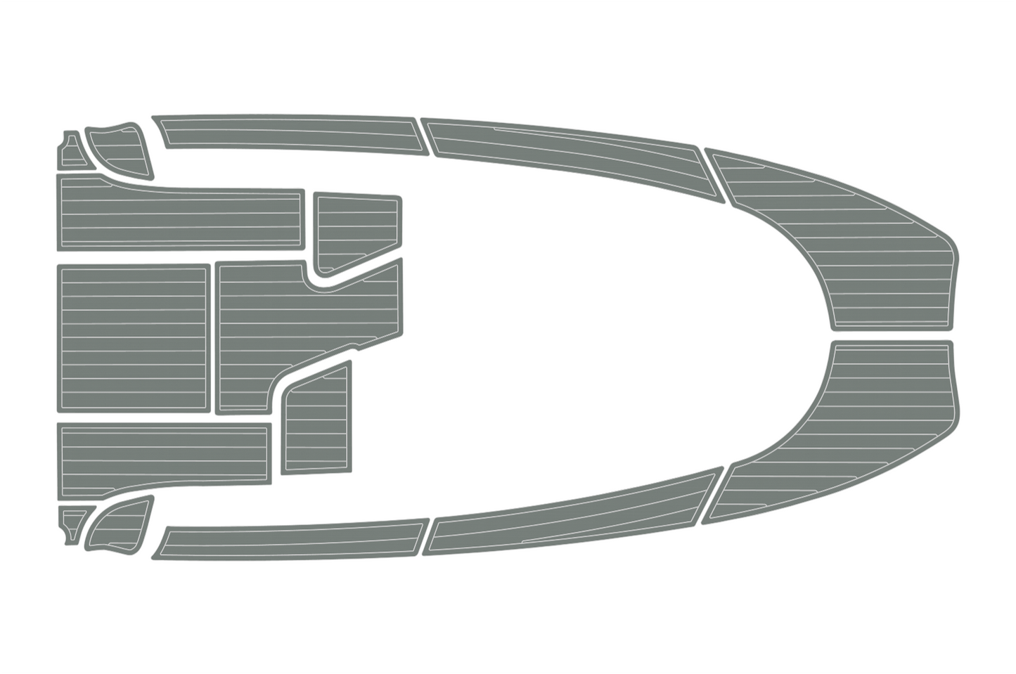 2004-2009 Aquador 23 WA Cockpit Swim platform bow 1/4"6mm EVA foam faux floor