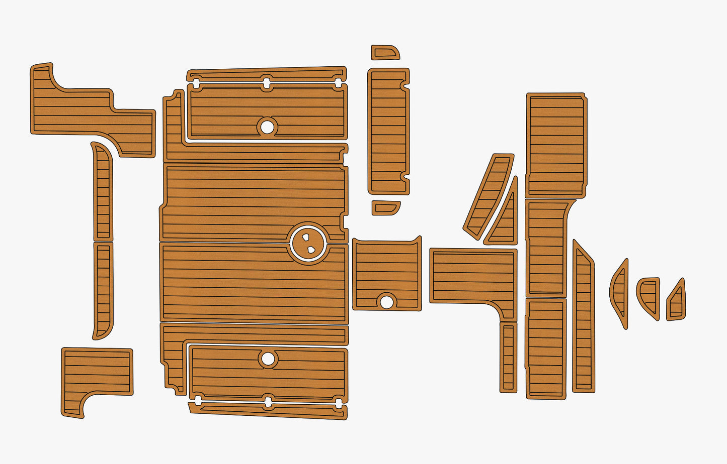 2006 wellcraft 290 coastal Marine teak deck EVA Foam Boat flooring