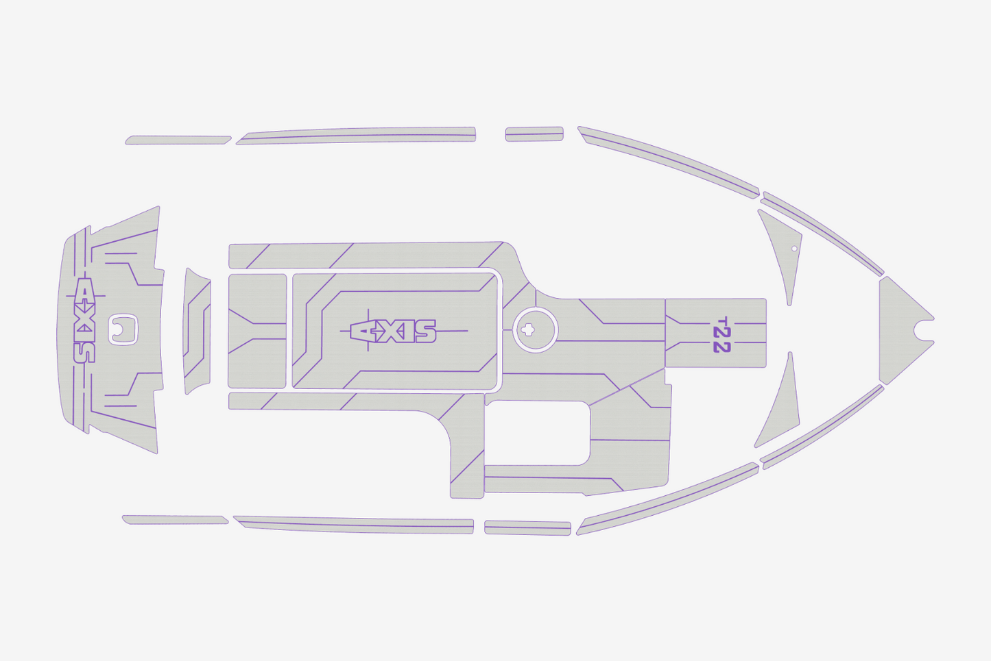 2014-2017 AXIS T22 Marine teak deck EVA Foam Boat flooring
