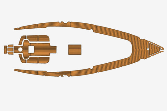 2002 Bavaria 38 Cruiser Anti-slip mat Custom EVA faux teak marine flooring