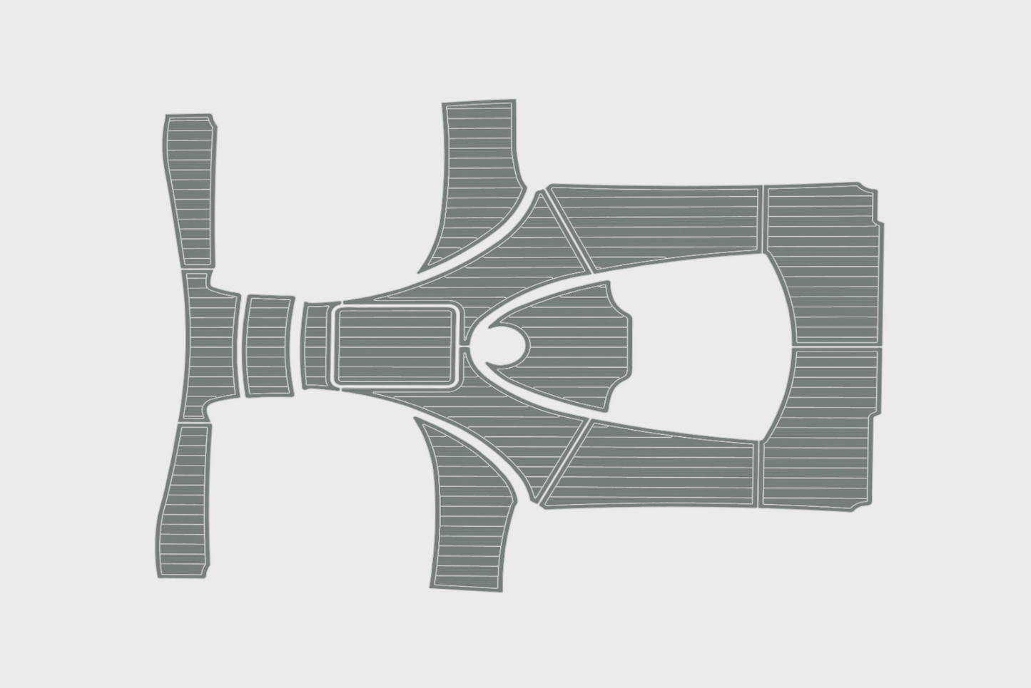 2014-2015 Viking 42 Express Cockpit Swim platform 1/4"6mm EVA Foam floor